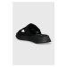 Šľapky Calvin Klein Jeans PREFRESATO SANDAL SOFTNY dámske, čierna farba, na platforme, YW0YW0096