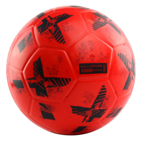 Penová futbalová lopta Ballground 500 veľkosť 4 červeno-čierna KIPSTA