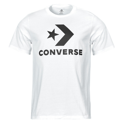 Converse  STAR CHEVRON TEE WHITE  Tričká s krátkym rukávom Biela