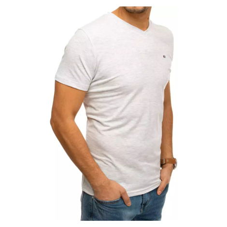 Klasické svetlo-sivé pánske tričko DStreet