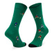 Happy Socks Vysoké pánske ponožky FOO01-7300 Zelená