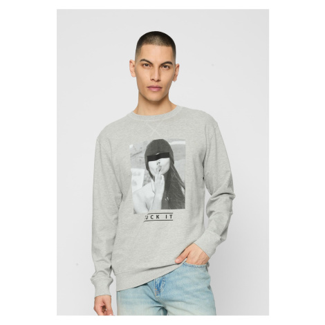 Men's sweatshirt Fuck It 2.0 Crewneck gray mister tee