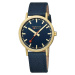 Mondaine A660.30360.40SBQ Classic Blau und Gold 40mm 3ATM