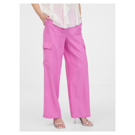 Orsay Pink women's wide trousers - Women's