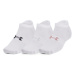 Ponožky UNDER ARMOUR 3 PACK-UA Essential No Show-WHT-1361459-100