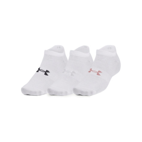 Ponožky UNDER ARMOUR 3 PACK-UA Essential No Show-WHT-1361459-100