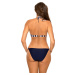 Tmavomodré pruhované push-up bikiny Rubia M-726 (2)