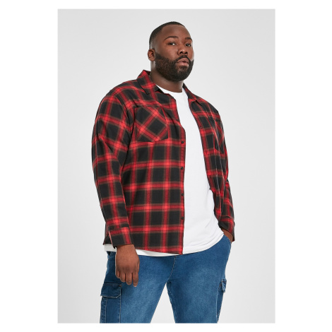 Plaid Flannel Shirt 6 - black/red Urban Classics