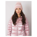 Lady's warm beanie in light pink