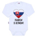 Body s potlačou New Baby Fandím s ocinom biele 50, 20C50567