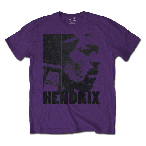 Jimi Hendrix tričko Let Me Die Fialová