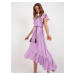 Light purple oversize dress with frills