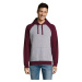 SOĽS Seattle Unisexová mikina SL02998 Grey / burgundy