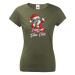 Dámské tričko Santa Claus dab dance - vtipné vianočné tričko