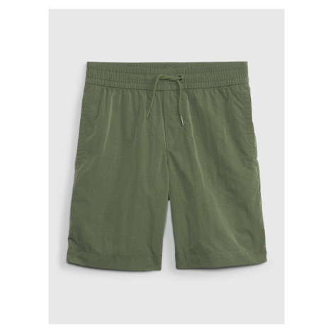 Zelené chlapčenské šortky s pružným pásom GAP
