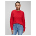 Dámske - Pletený sveter so vzorom Red