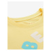 Žlté detské vzorované tričko NAX LORETO