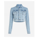 Bunda Karl Lagerfeld Jeans Klj Fitted Block Boucle Jacket Modrá