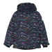 Dievčenská lyžiarska bunda COLOR KIDS Ski Jacket - AOP, total eclipse 741118.7850