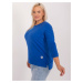 Cotton blouse cobalt blue