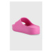 Šľapky Steve Madden Astro dámske, ružová farba, na platforme, SM11002395