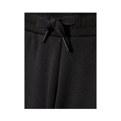 Calvin Klein Jeans Teplákové nohavice Monogram Block Logo IB0IB01013 Čierna Regular Fit