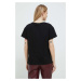 Bavlnené tričko Liu Jo čierna farba