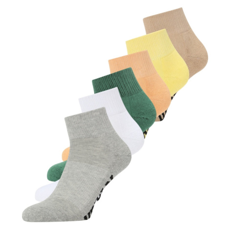 Urban Classics Ponožky  žltá / sivá melírovaná / tmavozelená / biela