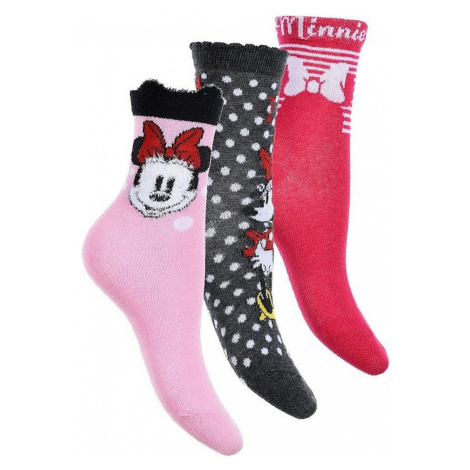 Minnie mouse disney dievčenské farebné ponožky