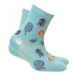 Gatta G34.01N Cottoline girls' socks patterned 27-32 turquoise 290