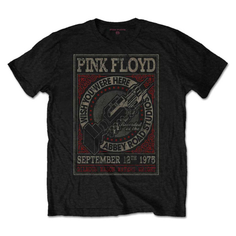 Pink Floyd tričko WYWH Abbey Road Studios Čierna