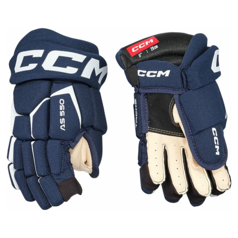 CCM Tacks AS 580 JR Navy/White Hokejové rukavice