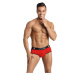 Pánske boxerky otvorené Soul jock bikini - Anais červená