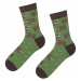 Hnedo-zelené ponožky Bison