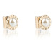Šperk Karl Lagerfeld K/Essential Pearls Stud Earngs Žltá