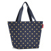 Nákupná taška cez rameno Reisenthel Shopper M Metallic dots blue