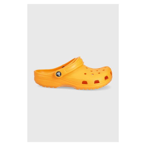 Šľapky Crocs oranžová farba