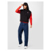 Tommy Jeans Sweatshirt & Sweatjacke  červená / čierna / biela