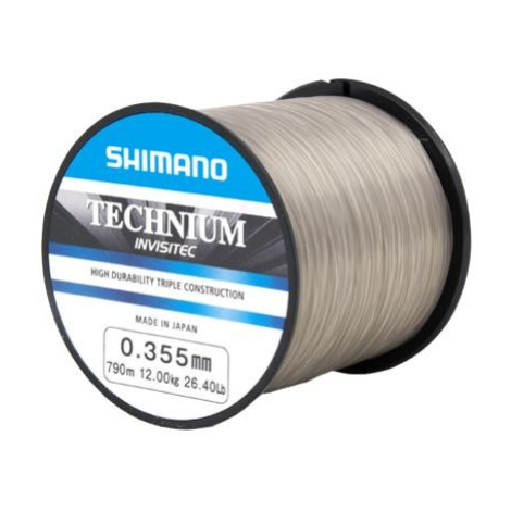 Shimano vlasec technium invisitec šedý - 0,405 mm 620 m