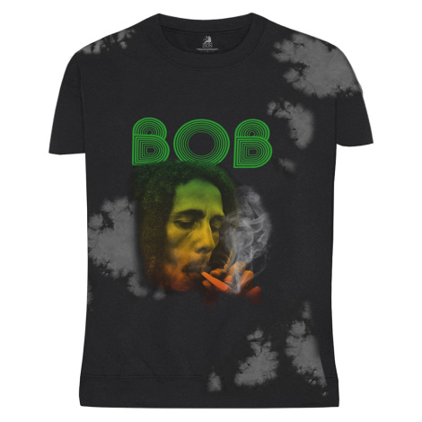 Bob Marley tričko Smoke Gradient Šedá