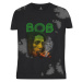 Bob Marley tričko Smoke Gradient Šedá