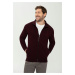 Volcano Man's Sweatshirt B-Tawin M01053-S23 Burgundy Melange