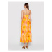 Rinascimento Letné šaty CFC0103696003 Oranžová Regular Fit