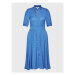 Morgan Košeľové šaty 222-RANISA Modrá Regular Fit