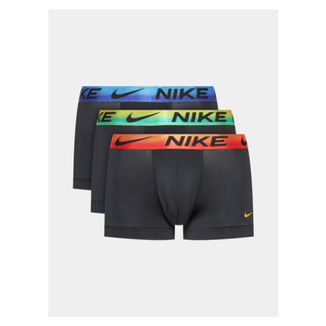 Nike Súprava 3 kusov boxeriek 0000KE1156 Čierna
