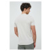 Bavlnené tričko Armani Exchange béžová farba, s potlačou