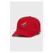 Bavlnená čiapka Superdry červená farba, jednofarebná