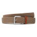 Jack&Jones Pánsky opasok Jacspring Woven Belt Noos12118114 Béžová