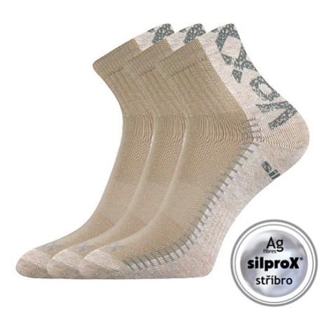 VOXX Revolt ponožky béžové 3 páry 102253