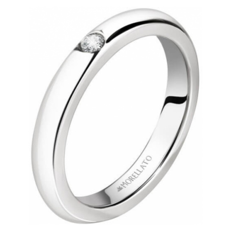 Morellato Oceľový prsteň s kryštálom Love Rings SNA46 58 mm